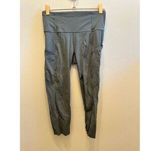 Lululemon Cropped Athletic Workout Gray Leggings Size 4